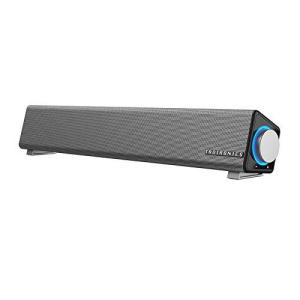 TaoTronics スピーカー pc サウンドバー 小型 ホームシアター 大音量 高音質 マイク端子とヘッドホン端子付 USB給電 AUX接続 テレ