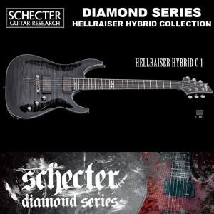 シェクター SCHECTER / HELLRAISER HYBRID C-1 AD-C-1-HR-HB/TBB ブラック ヘルレイザー ハイブリッド ダイヤモンドシリーズ 送料無料｜bbmusic