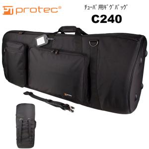 PROTEC（プロテック）チューバ用ギグバッグ  C240  ファスナー / リュック/ 肩がけ Gold Series 軽量 チューバ ケース　送料込