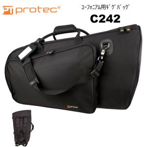 PROTEC（プロテック）ユーフォニウム用ギグバッグ C242 ファスナー / リュック/ 肩がけ Gold Series 軽量ユーフォニアムケース　送料込｜bbmusic