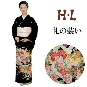 H.L（アッシュ・エル） 黒留袖 『檜扇』【3】「五三桐」紋付 着物単品