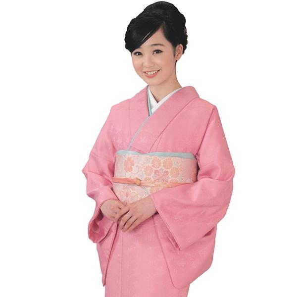 【慶事のきもの R.K】きもの単品 洗える 色無地（地模様）【5 石竹】袷着物 レディース 入学 卒...