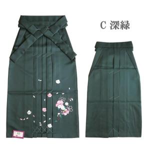 【レディース袴】無地刺繍C(5色 黒 赤 緑 ...の詳細画像4