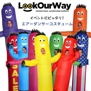 LookOurWay エアーダンサー チューブマン コスチューム 大人用 着ぐるみ 空気で膨らむ USA直輸入｜bbrbaby