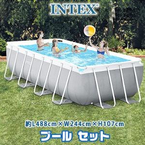 INTEX インテックス プール プリズム フレーム レクタンギュラー プール セット フィルターポ...