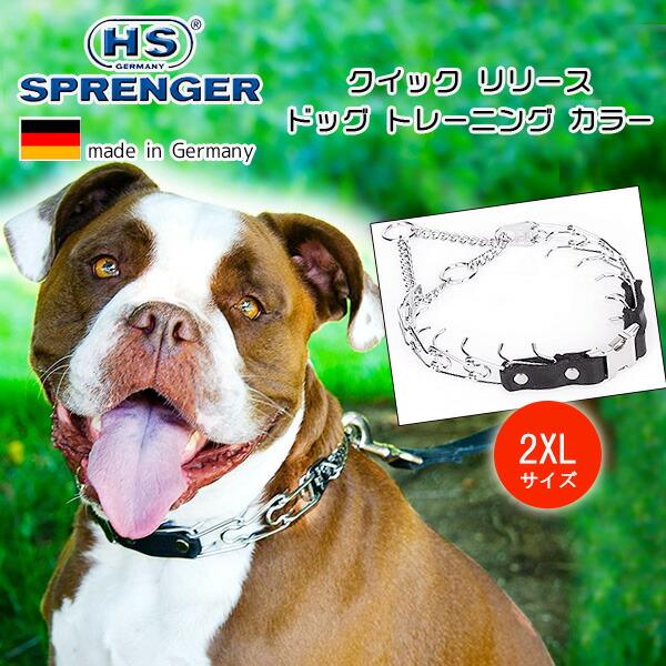 /お取り寄せ/ハームスプレンガー クイック リリース ドッグ トレーニング カラー 2XLサイズ ド...