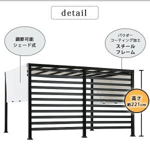 /お取り寄せ/Sunjoy モダン シェード付...の詳細画像3