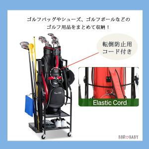 FHXZH ゴルフバッグ ストレージ ガレージ...の詳細画像2