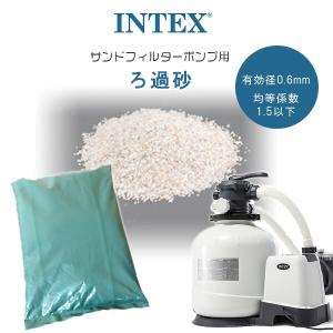インテックス プール サンドフィルターポンプ用 ろ過砂 国産 プールろ過砂 約28kg