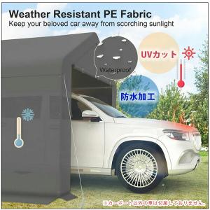 Grezjxc スチール カーポート 3×6×...の詳細画像5