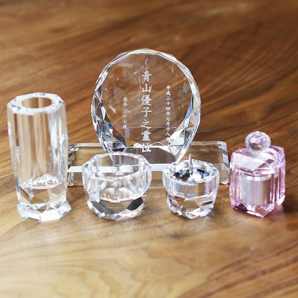 位牌 仏具 5点 大セット 夫婦 手元供養 モダン仏具 メモリアル 49日 法要 水子 供養 名入れ...