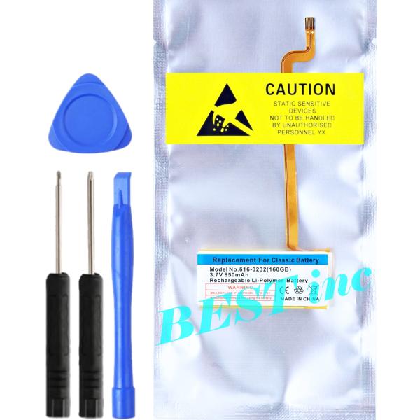 互換品［ 新品 ］iPod Video 160GB バッテリー容量:850mAh 電圧制限:3.7V...