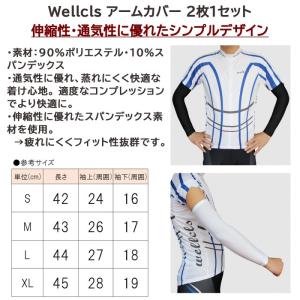 ウェルクルズ アームカバー 2枚1セット UV...の詳細画像1