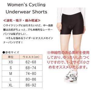 レディース サイクルインナーパンツ ゲルパッド...の詳細画像1