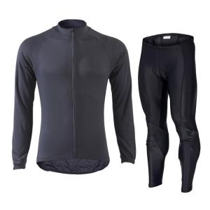 Wellcls 長袖 サイクルジャージ 上下セット 春夏用 メンズ 自転車 サイクルウェア サイクリングウェア 上下 サイクリングジャージ ロードバイク WL-BB060