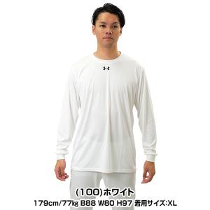 野球 アンダーシャツ 長袖 丸首 ゆったり ア...の詳細画像3