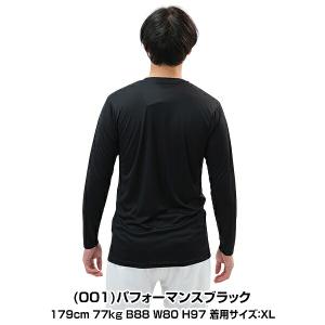 野球 アンダーシャツ 大人 長袖 丸首 ゆった...の詳細画像3