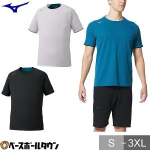 ミズノ ドライエアロフローTシャツ メンズ 32MA0021 トレーニング スポーツウエア Ｔシャツ｜bbtown