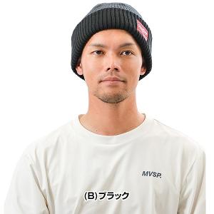 野球 ニット帽 ニットキャップ 帽子 黒 灰 ...の詳細画像3