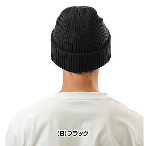 野球 ニット帽 ニットキャップ 帽子 黒 灰 ...の詳細画像5
