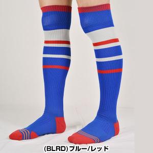 野球 ソックス 黒 紺 赤 青 桃 ローリング...の詳細画像1