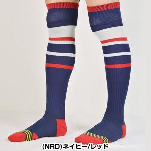 野球 ソックス 黒 紺 赤 青 桃 ローリング...の詳細画像3
