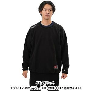 365日出荷 野球 フリースプルオーバー ジャ...の詳細画像1