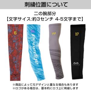 本体別売り アームスリーブ用刺繍オプション 文...の詳細画像2