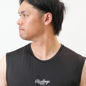 野球 アンダーシャツ ノースリーブ 丸首 大人...の詳細画像4