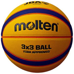モルテン バスケットボール リベルトリア5000 3×3 スリーバイスリー公式試合球 6号球 イエロー×ブルー B33T5000｜bbtown