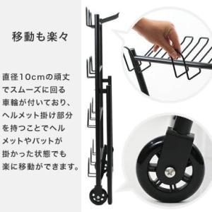 野球 バット&ヘルメットスタンド バット14本...の詳細画像4