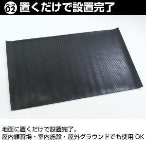 野球 ゴム製バッターマット 90×150cm ...の詳細画像4