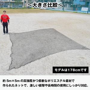 野球 練習 防球ネット 約5×5m カラビナ ...の詳細画像5