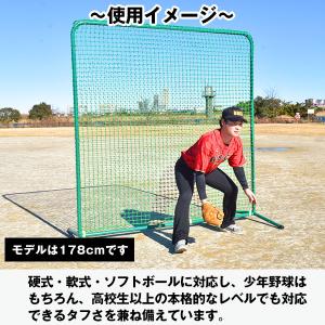 野球 練習 スクウェア防球ネット スチール 2...の詳細画像2