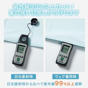 UVカット パーカー メンズ レディース ツバ...の詳細画像5