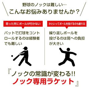 6ヶ月保証 ラケットノッカー 野球 硬式 軟式...の詳細画像2