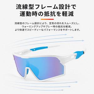 レビューで6ヶ月保証 野球 ジュニア用サングラ...の詳細画像4