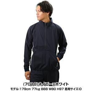 野球 ハーフジップ ウインドブレーカージャケッ...の詳細画像1