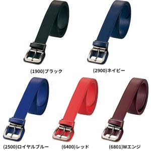 野球 ベルト 大人 黒 紺 青 赤 ZETT ...の詳細画像1