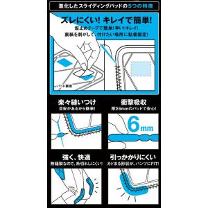 デサント パッド 野球 5枚セット ヒザ用パッ...の詳細画像1