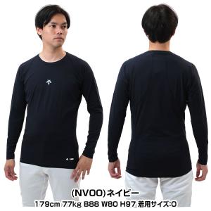 野球 アンダーシャツ 長袖 丸首 デサント D...の詳細画像3