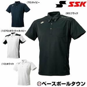 SSK 半袖 ボタンダウンポロシャツ DRF182 トレーニングウエア 野球ウェア