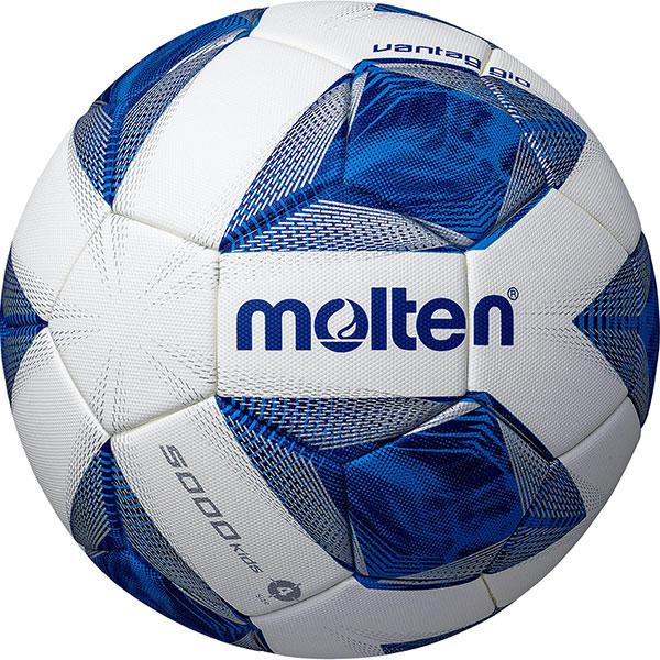 molten サッカーボール ヴァンタッジオ5000キッズ 4号 JFA 検定球 ホワイト×ブルー ...
