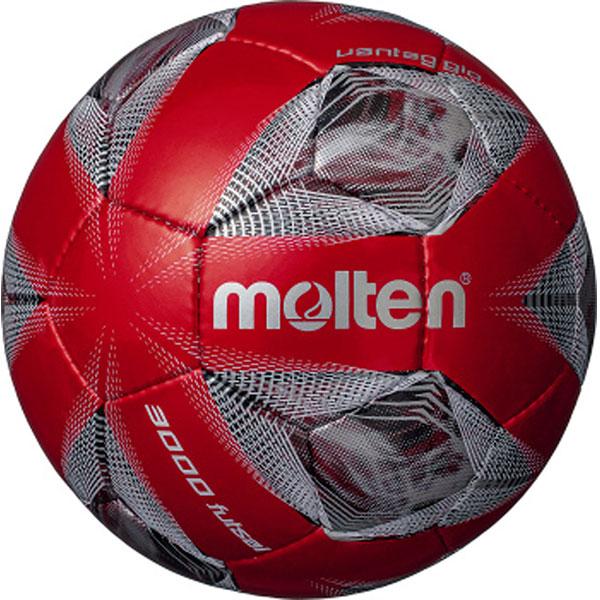 molten フットサルボール ヴァンタッジオフットサル3000 4号 検定球 RRメタリックレッド...