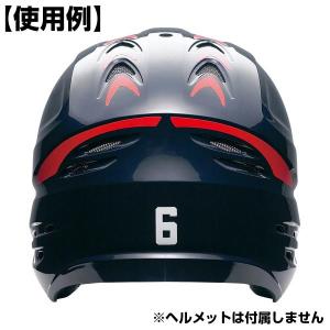 SSK アクセサリ ヘルメットナンバーステッカ...の詳細画像2