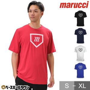 野球 Tシャツ メンズ マルーチ マルッチ 半袖 丸首 クルーネック HOMEPLATE TEE おしゃれ かっこいい ベースボールシャツ MATPFMHO