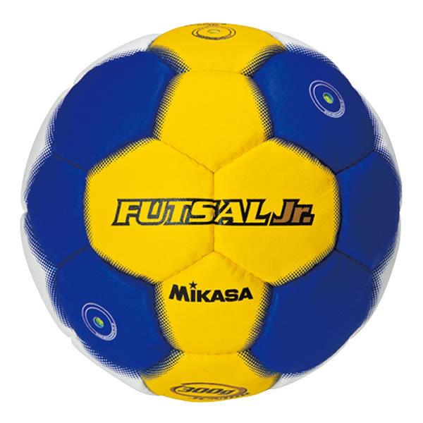 ミカサ フットサルボール ジュニア用 ソフトタイプ 約300g ホワイト×イエロー×ブルー FLL3...