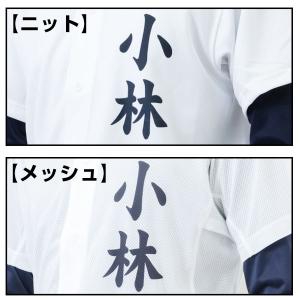 名前入り 選べる3タイプ 野球 ユニフォームシ...の詳細画像2