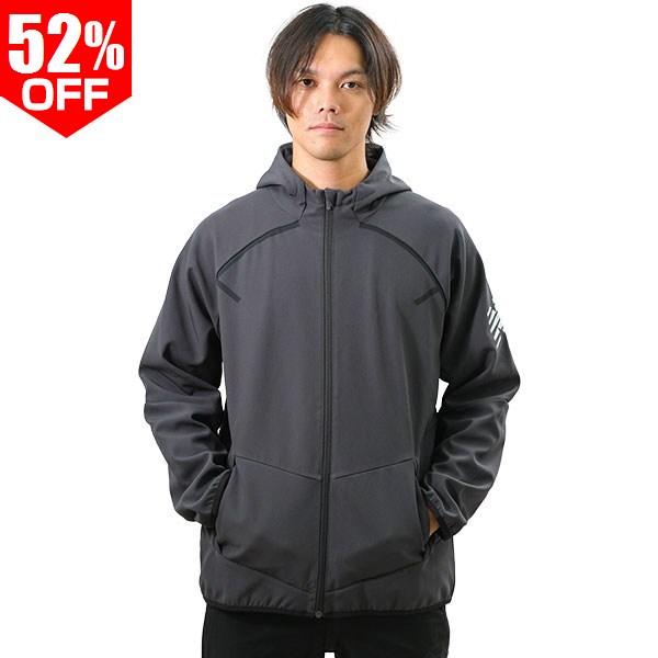 ウインドブレーカージャケット パーカー フリース メンズ ニューバランス グリット ソフトシェルジャ...