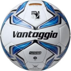 モルテン サッカーボール ヴァンタッジオ5000土用 5号・国際公認球・検定球 F5V5001 スノーホワイト×ブルー